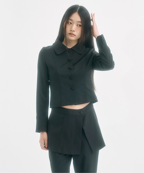FEKETE ラウンドカラージャケット Sサイズ round collar jacket / ラウンドカラージャケット（その他