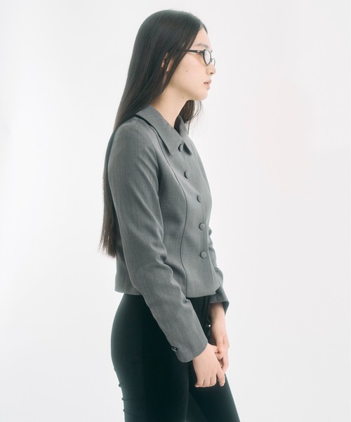 ROUNDCOLLARJACKET / ラウンドカラージャケット　FEKETE FEKETE（フェケテ）の「ROUND COLLAR JACKET / ラウンドカラー