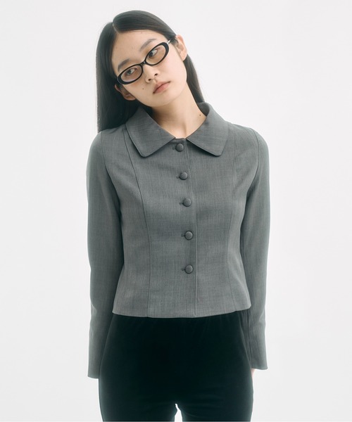 round collar jacket / ラウンドカラージャケット（その他アウター