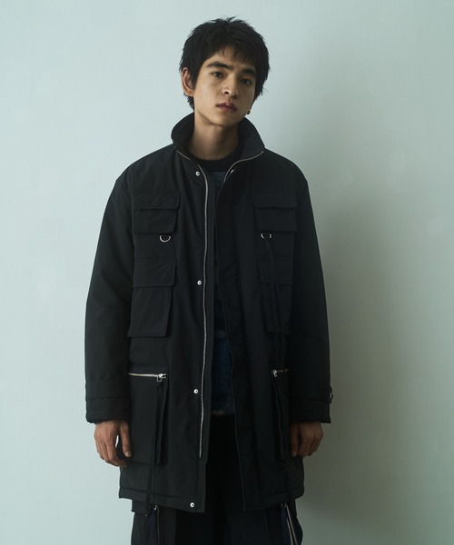 PHILTHEORY(フィルセオリー)の「Techno coat / テクノコート(ダウンジャケット/コート・メンズ・ブラック/ブルー・3/2/1)」の3枚目の写真
