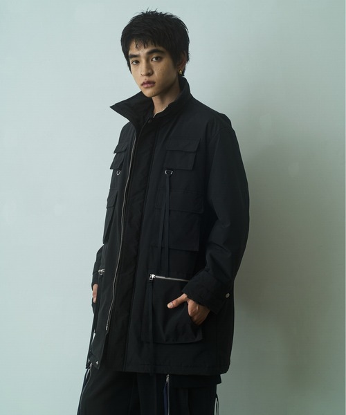 PHILTHEORY(フィルセオリー)の「Techno coat / テクノコート(ダウンジャケット/コート・メンズ・ブラック/ブルー・3/2/1)」の4枚目の写真