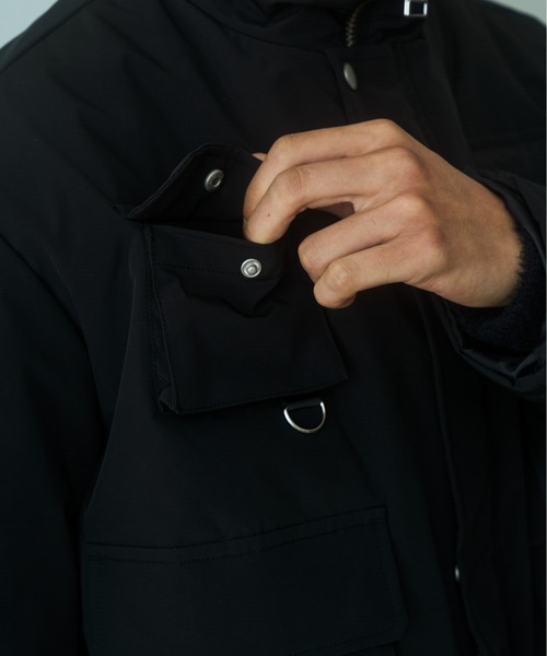 PHILTHEORY(フィルセオリー)の「Techno coat / テクノコート(ダウンジャケット/コート・メンズ・ブラック/ブルー・3/2/1)」の12枚目の写真