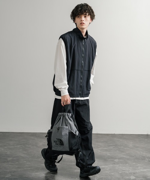 THE NORTH FACE(ザノースフェイス)の「日本未展開モデル THE NORTH FACE ザ・ノースフェイス WHITE LABEL ホワイトレーベル LINDEN MESH GYM SACK ワンポイントロゴナップサック(バックパック/リュック・メンズ・ブラック/グレー/ピンク/ホワイト・FREE)」の7枚目の写真