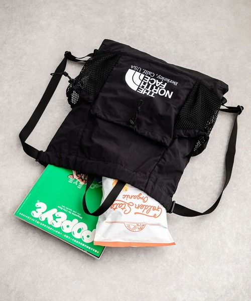 【新品未使用】ザノースフェイス リンデン メッシュジムサック BLACK THE NORTH FACE ノースフェイス ナップサック LINDEN MESH GYM