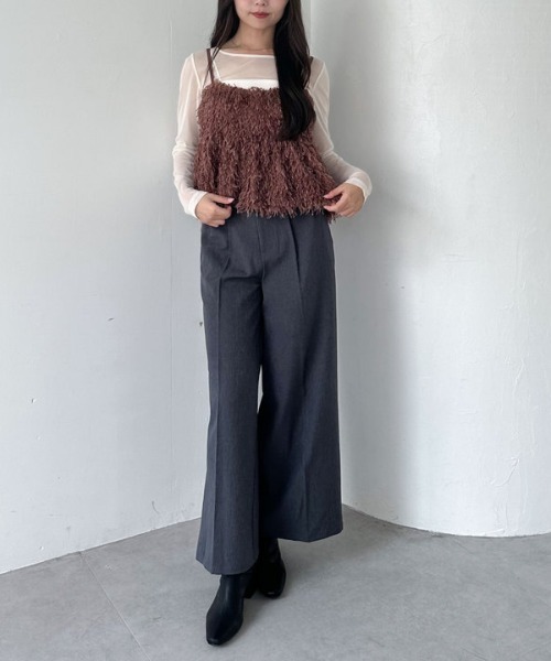 【archive】タックワイドスラックス セール】ベルト付タックワイドスラックス（スラックス）｜archives