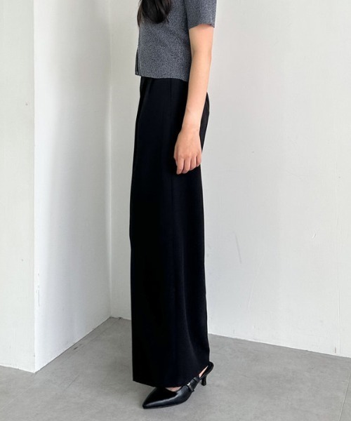 archives(アルシーヴ)の「ベルト付タックワイドスラックス(スラックス・レディース・ブラック/グレー/モカ・MEDIUM)」の17枚目の写真