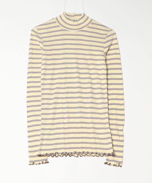 MILLER（ミラー）の「miller/ミラー　Prib TURTLE TEE リブタートル（Tシャツ/カットソー・レディース・ブラック/ネイビー/ブラウン/イエロー/アイボリー/その他1・F）」の5枚目の写真