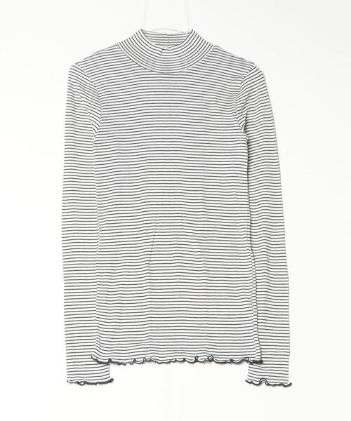 MILLER（ミラー）の「miller/ミラー　Prib TURTLE TEE リブタートル（Tシャツ/カットソー・レディース・ブラック/ネイビー/ブラウン/イエロー/アイボリー/その他1・F）」の9枚目の写真