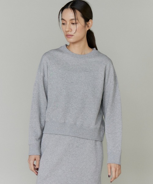 INED(イネド)の「ラメ裏毛プルオーバー《YVON》【セットアップ対応】(Tシャツ/カットソー・レディース・アイボリー/グレー・9号)」の10枚目の写真