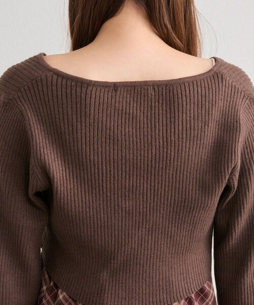 OLIVE des OLIVE（オリーブデオリーブ）の「【セットで着れる】ニットボレロセットワンピ（ワンピース・レディース・ブラック/オフホワイト/アイボリー/ボルドー・FREE）」の16枚目の写真