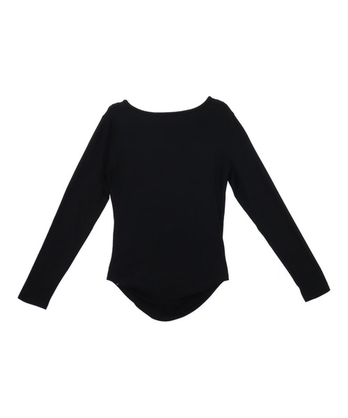 ANAP（アナップ）の「デコルテ デザイン サイド シャーリング トップス（Tシャツ/カットソー・レディース・ホワイト/グレー系その他/ブラック・FREE）」の12枚目の写真