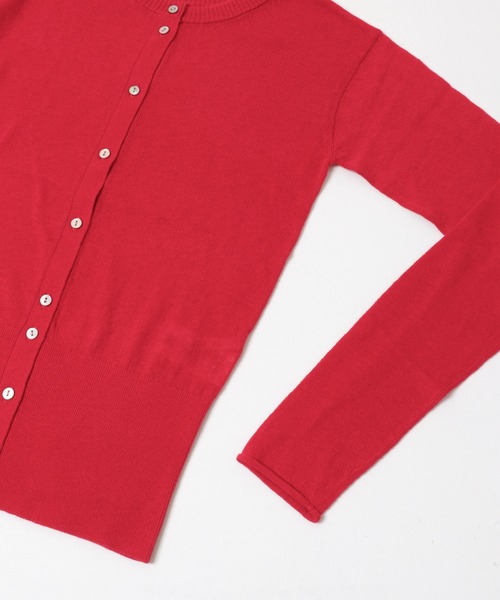 THE GOODLAND MARKET（ザグッドランドマーケット）の「cwtch　LAYERED KNIT TOPS（カーディガン/ボレロ・レディース・ネイビー/ライトカーキ/レッド・FREE）」の5枚目の写真