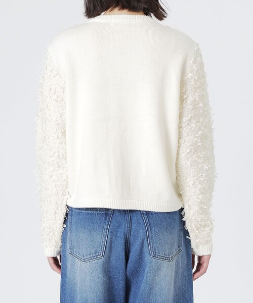 LOVELESS（ラブレス）の「ツイードコンビカーディガン（カーディガン/ボレロ・レディース・ブラック/オフホワイト・36）」の12枚目の写真