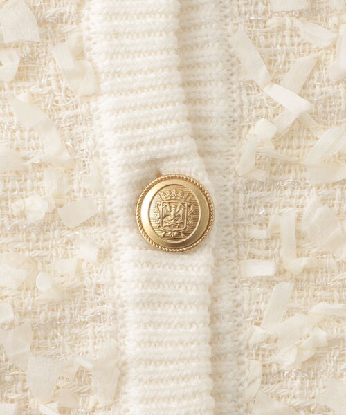 LOVELESS（ラブレス）の「ツイードコンビカーディガン（カーディガン/ボレロ・レディース・ブラック/オフホワイト・36）」の14枚目の写真