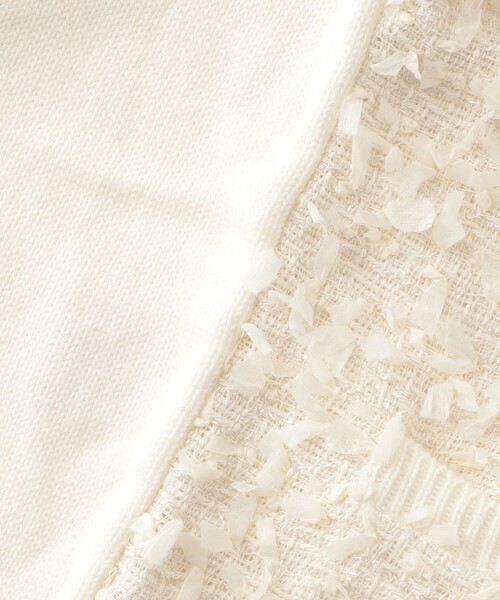 LOVELESS（ラブレス）の「ツイードコンビカーディガン（カーディガン/ボレロ・レディース・ブラック/オフホワイト・36）」の15枚目の写真