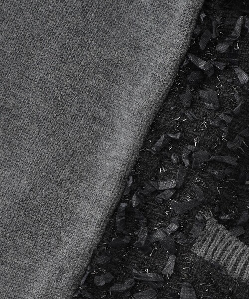 LOVELESS（ラブレス）の「ツイードコンビカーディガン（カーディガン/ボレロ・レディース・ブラック/オフホワイト・36）」の5枚目の写真