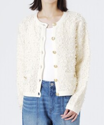 LOVELESS（ラブレス）の「ツイードコンビカーディガン（カーディガン/ボレロ）」