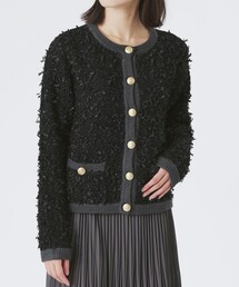 LOVELESS（ラブレス）の「ツイードコンビカーディガン（カーディガン/ボレロ）」