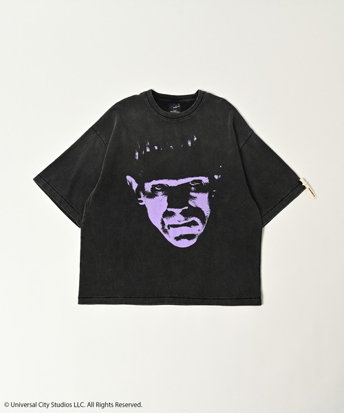 ADAM PATEK(アダムパテック)の「【ADAMPATEK/アダムパテック】Frankenstein face print T プリントTee(Tシャツ/カットソー・メンズ・グリーン/パープル・1/2)」の7枚目の写真