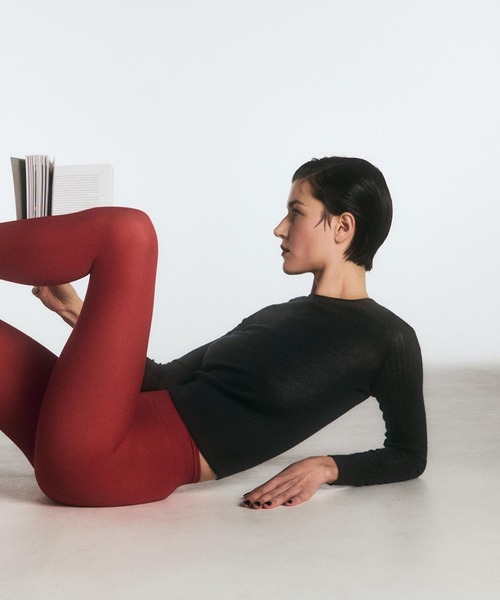 IRIS47（イリスフォーセブン）の「【IRIS 47】cashmere sheer knit tops/カシミア シアー ニット トップス dress30（ニット/セーター・レディース・ライトブルー/ブラック/ホワイト・FREE）」の10枚目の写真