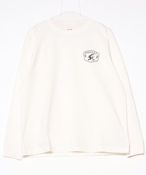 OAKLEY(オークリー)の「オークリー PURSUIT L/S TEE SP 3.0(Tシャツ/カットソー・メンズ・ホワイト/ブラック・S/M/L/LL)」の1枚目の写真