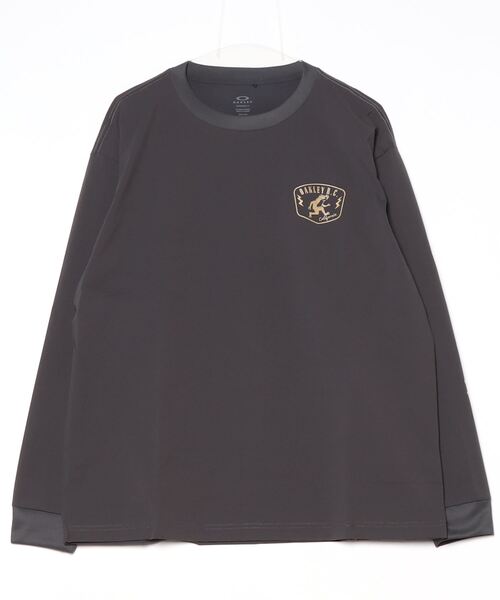 OAKLEY(オークリー)の「オークリー PURSUIT L/S TEE SP 3.0(Tシャツ/カットソー・メンズ・ホワイト/ブラック・S/M/L/LL)」の2枚目の写真