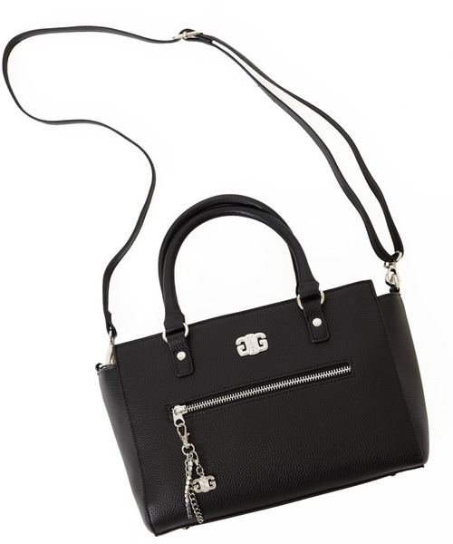 GYDA（ジェイダ）の「【GYDA/ジェイダ】 PLAIN SERIES　チャーム付きハンドバッグ（ハンドバッグ・レディース・ブラック/アイボリー/キャメル・FREE）」の20枚目の写真