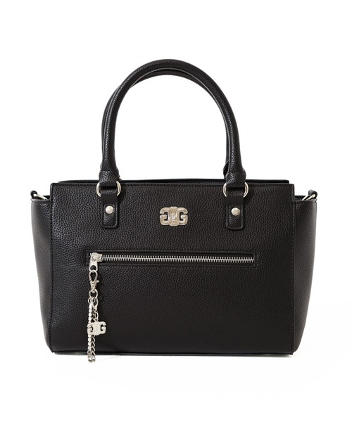 GYDA（ジェイダ）の「【GYDA/ジェイダ】 PLAIN SERIES　チャーム付きハンドバッグ（ハンドバッグ・レディース・ブラック/アイボリー/キャメル・FREE）」の11枚目の写真