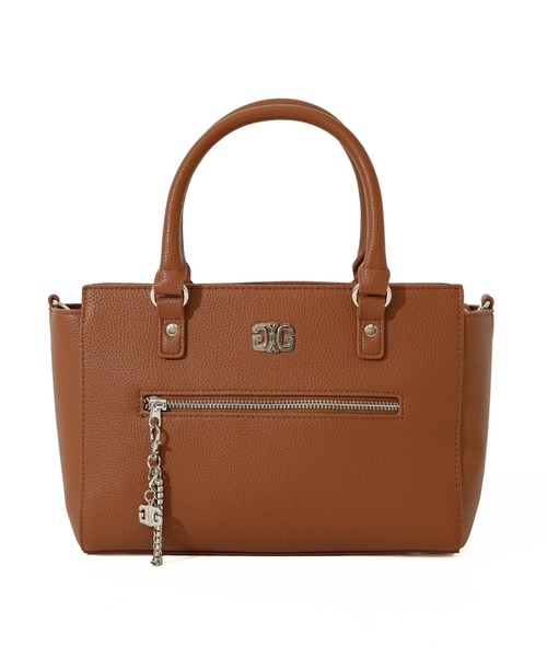 GYDA（ジェイダ）の「【GYDA/ジェイダ】 PLAIN SERIES　チャーム付きハンドバッグ（ハンドバッグ・レディース・ブラック/アイボリー/キャメル・FREE）」の10枚目の写真