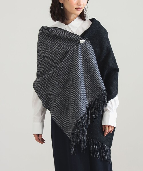 Demi-Luxe BEAMS(デミルクス ビームス)の「4mm千鳥格子 アルパカ リバーシブル ストール(ストール/ショール・レディース・その他・ONE SIZE)」の1枚目の写真