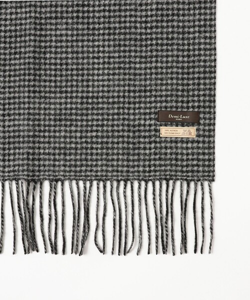 Demi-Luxe BEAMS(デミルクス ビームス)の「4mm千鳥格子 アルパカ リバーシブル ストール(ストール/ショール・レディース・その他・ONE SIZE)」の5枚目の写真