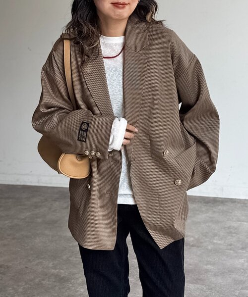 U.S. POLO ASSN.(ユーエスポロアッスン)の「テーラードジャケット(テーラードジャケット・レディース・ベージュ/ネイビー/ブラウン/ベージュ系その他・FREE)」の3枚目の写真