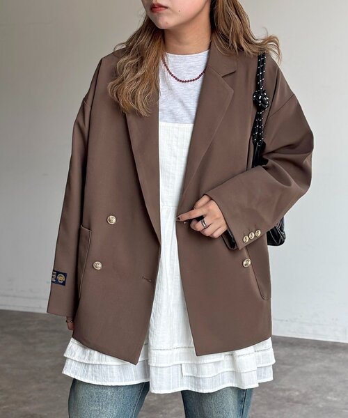 U.S. POLO ASSN.(ユーエスポロアッスン)の「テーラードジャケット(テーラードジャケット・レディース・ベージュ/ネイビー/ブラウン/ベージュ系その他・FREE)」の5枚目の写真