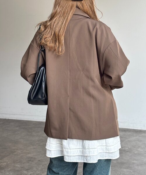 U.S. POLO ASSN.(ユーエスポロアッスン)の「テーラードジャケット(テーラードジャケット・レディース・ベージュ/ネイビー/ブラウン/ベージュ系その他・FREE)」の7枚目の写真