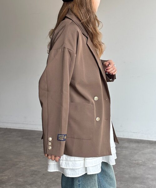 U.S. POLO ASSN.(ユーエスポロアッスン)の「テーラードジャケット(テーラードジャケット・レディース・ベージュ/ネイビー/ブラウン/ベージュ系その他・FREE)」の8枚目の写真