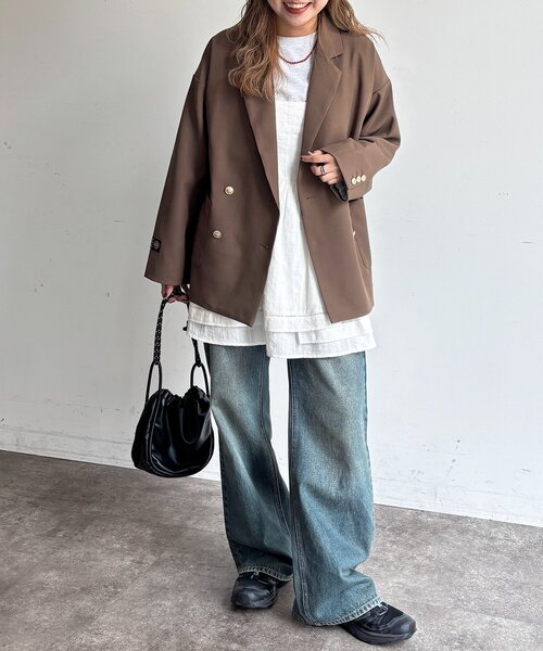 U.S. POLO ASSN.(ユーエスポロアッスン)の「テーラードジャケット(テーラードジャケット・レディース・ベージュ/ネイビー/ブラウン/ベージュ系その他・FREE)」の10枚目の写真