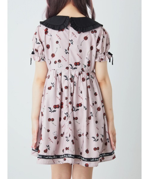 Ank Rouge（アンクルージュ）の「メルトチェリーワンピース（ワンピース・レディース・ブラック/ピンク・M）」の6枚目の写真