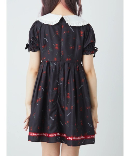 Ank Rouge（アンクルージュ）の「メルトチェリーワンピース（ワンピース・レディース・ブラック/ピンク・M）」の11枚目の写真