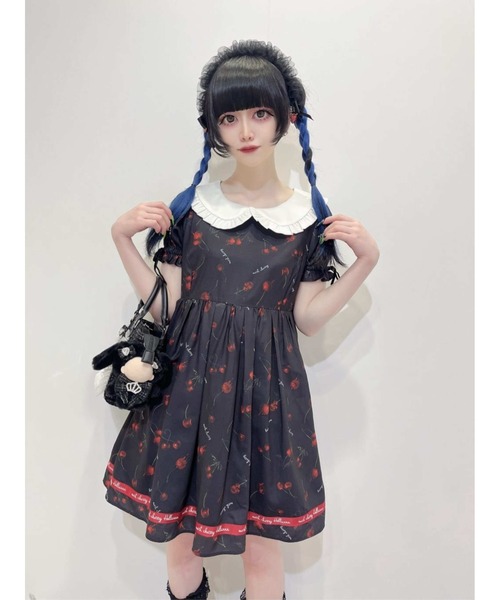 Ank Rouge（アンクルージュ）の「メルトチェリーワンピース（ワンピース・レディース・ブラック/ピンク・M）」の19枚目の写真