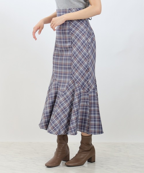 ASTORIA ODIER（アストリアオディール）の「バックスピンドルマーメイドスカート（スカート・レディース・ブルー/ブラウン/モカ・SMALL/MEDIUM）」の5枚目の写真