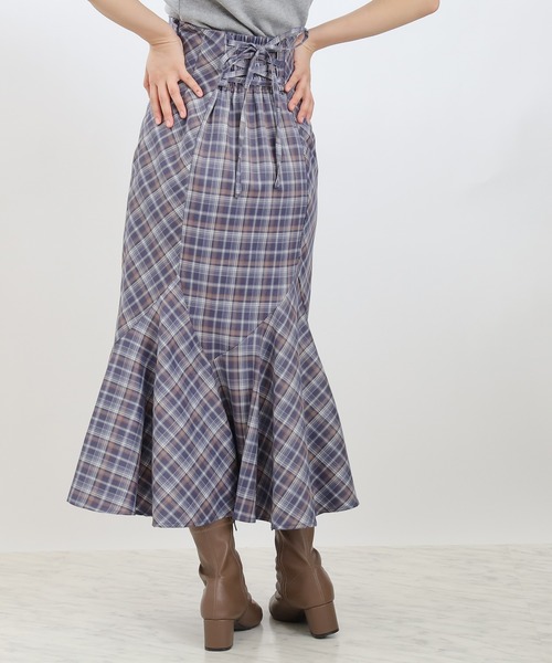 ASTORIA ODIER（アストリアオディール）の「バックスピンドルマーメイドスカート（スカート・レディース・ブルー/ブラウン/モカ・SMALL/MEDIUM）」の6枚目の写真