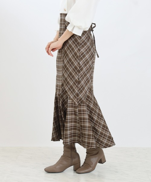 ASTORIA ODIER（アストリアオディール）の「バックスピンドルマーメイドスカート（スカート・レディース・ブルー/ブラウン/モカ・SMALL/MEDIUM）」の10枚目の写真