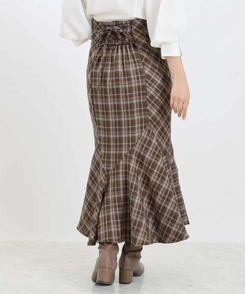 ASTORIA ODIER（アストリアオディール）の「バックスピンドルマーメイドスカート（スカート・レディース・ブルー/ブラウン/モカ・SMALL/MEDIUM）」の11枚目の写真