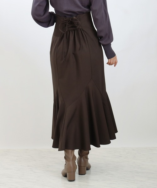 ASTORIA ODIER（アストリアオディール）の「バックスピンドルマーメイドスカート（スカート・レディース・ブルー/ブラウン/モカ・SMALL/MEDIUM）」の15枚目の写真