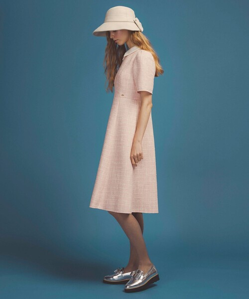 TOCCA(トッカ)の「TWEED BLOSSOM ドレス(ワンピース・レディース・ブラック系5/アイボリー系5/ピンク系5・0/4/6/2)」の15枚目の写真