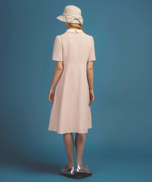 TOCCA(トッカ)の「TWEED BLOSSOM ドレス(ワンピース・レディース・ブラック系5/アイボリー系5/ピンク系5・0/4/6/2)」の16枚目の写真