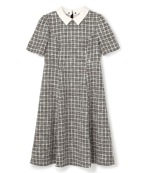 TOCCA(トッカ)の「TWEED BLOSSOM ドレス(ワンピース・レディース・ブラック系5/アイボリー系5/ピンク系5・0/4/6/2)」の18枚目の写真