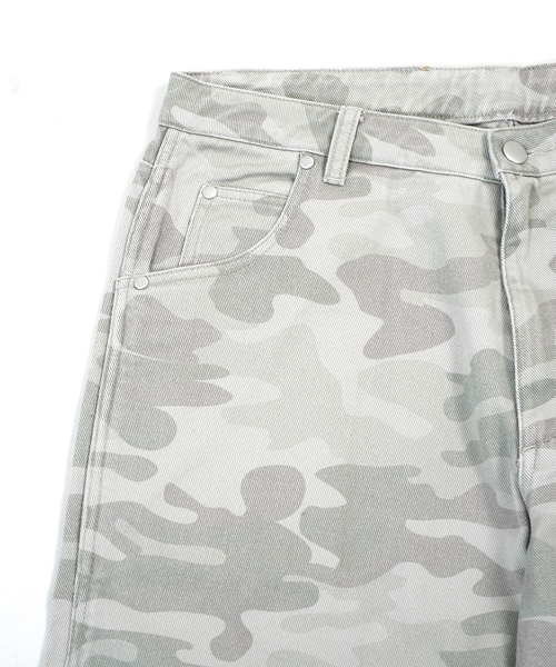 WISM(ウィズム)の「WISM ORIGINAL PRODUCT BAGGY DENIM PANT 2(デニムパンツ・メンズ・ネイビー/カーキ・34/32/30)」の8枚目の写真