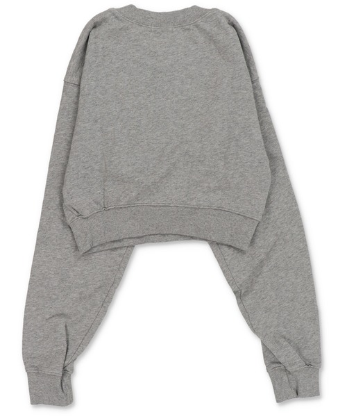 SPINNS（スピンズ）の「ショート丈裏毛スウェット/ピグメント/オールドイングリッシュロゴ/貼り付けロゴ（スウェット・レディース・ピンク/レッド/杢グレー/ブラック・ONESIZE）」の20枚目の写真