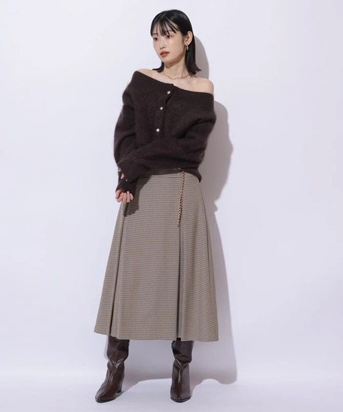 Mystrada（マイストラーダ）の「ミディーフレアスカート（スカート・レディース・イエロー系その他2・34/36/38）」の4枚目の写真